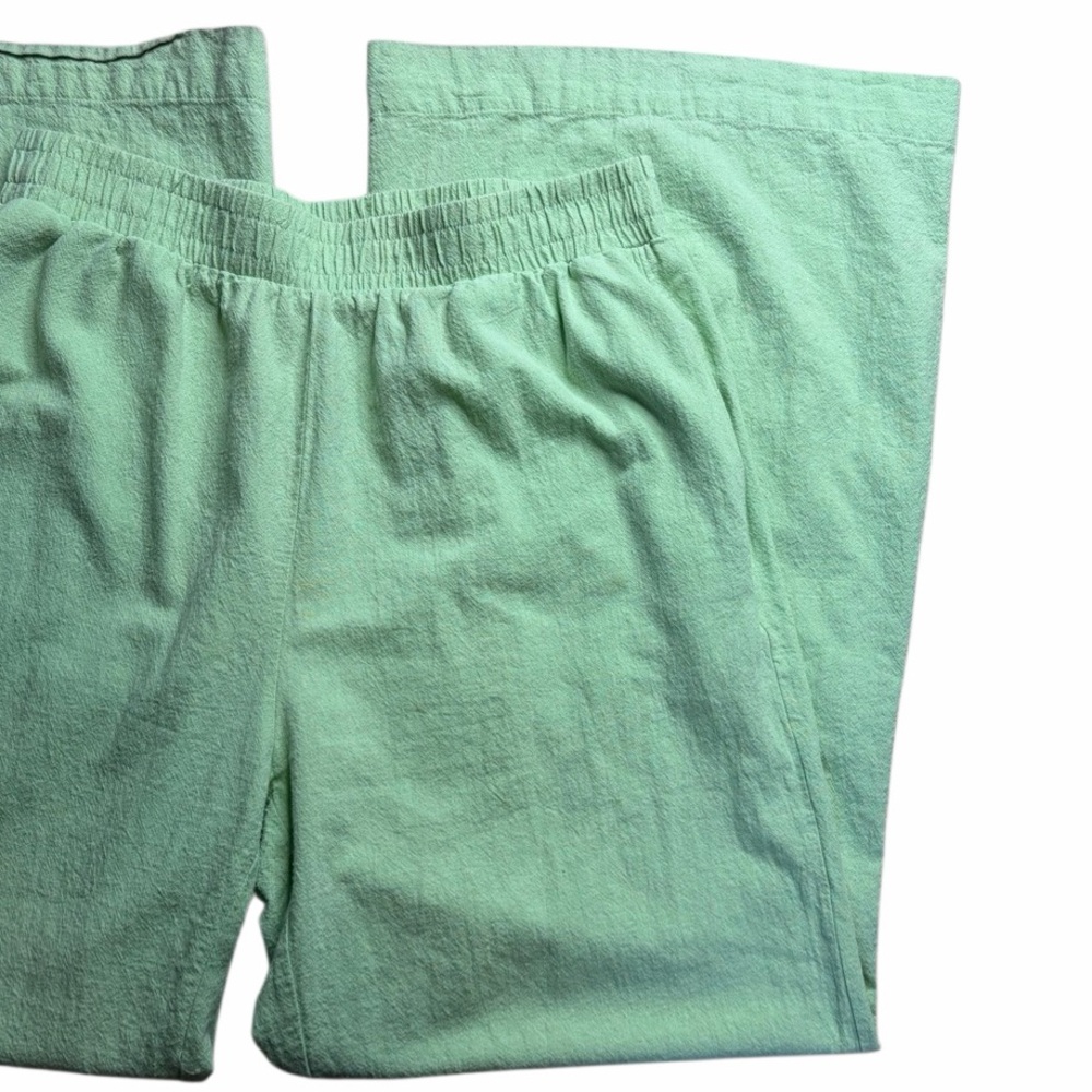 Cotton On Wide Leg Casual Pants Green Size 8